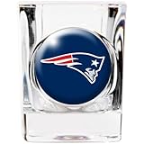New England Patriots Square Shot Glass - 2 oz.