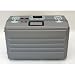 Heavy-Duty Polyethylene Case with Wheels and Telescoping Handle in Gray: 15 x 23 x 10