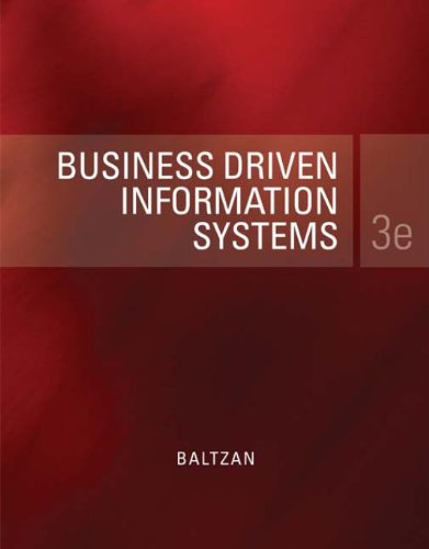 Textbook - Business Driven Information Systems