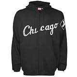 Majestic Chicago White Sox Black The Solid Full Zip Hoody Sweatshirt