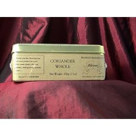 Coriander Seeds Whole in 3.5 Ounce Tin by Blessac