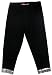 Haven Girl Black Leggings with Silver Sequin Trim
