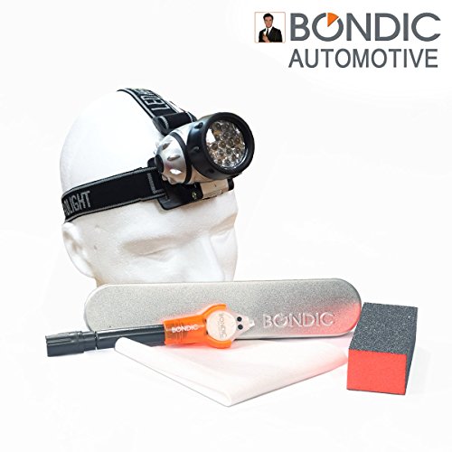 Bondic (Auto Kit) The World s First Liquid Plastic Welder! Bond, Build, Fix and Fill Almost Anything in Seconds! Your Hard Fix For Sticky Situations. Bondic Works Where Glue Fails! (Bondic Auto Kit) (Headlamp LED)