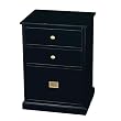 Coastline 3-Drawer File - Black