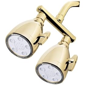 Speakman S-2222-BB Anystream 2000 Dual Showerhead, Bright Brass