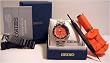 VALUE PACKAGE 06: SKXA55 Seiko Orange Diver Criteria Professional Stainless Steel with Black Rubber Band and Link Remover Tool Watch