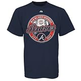 Majestic Atlanta Braves Youth Navy Blue Pip-squeak T-shirt