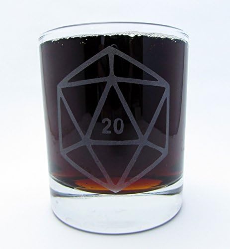 Gamer Dice Set of 6 Etched Glassware (Large) -Tumblers -Old Fashioned -Can Glasses -Mason Mugs -Ceramic Mugs -Pints