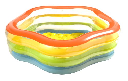 Intex Swim Center 73-by-71-by-21-Inch Summer Colors Pool
