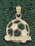 Anderson Jewelry Georgia Bulldogs Soccerball Gold Charm