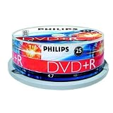Electronics : Philips DVD+R 4.7GB 4x Spindle - 25Pack