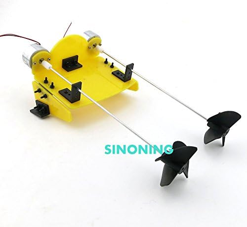 DIY Handmade Assembling Boat Ship Kit Electric Two Motor Propeller Power Driven for Remote Control Boat