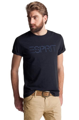 ESPRIT Herren T-Shirt N32600, Gr. 46 (S), Blau (admiral blue 472) Preisvergleich
