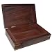 Handcrafted Wooden Jewellery Box for Girls Hand Carved with Brass Inlay Work (wc465fba) image 1