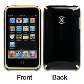Speck Touch 2G CandyShell Lemondrop Liquorice Crystal Case - Black/Yellow