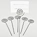 Black Wire Swirl Placecard Holders Simply Insert in Your Favorite Container - 18 Wire Place Card Holders (3 Packages of 6)
