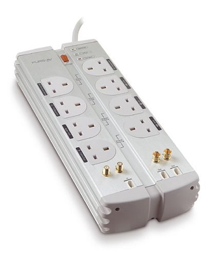 Childrens Toyshop  Electronics : Belkin PureAV Isolator Home Cinema Surge Protector, 8 Sockets, 3m Cable