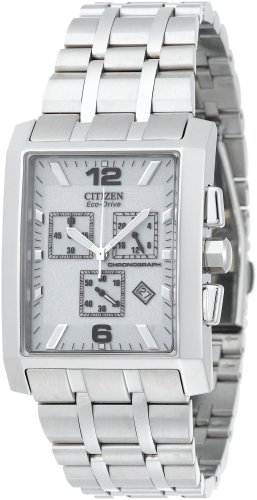 Citizen Men's AT0910-51A Eco-Drive Largo Stainless Steel Silver Dial Watch