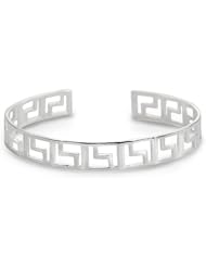 Greek Pattern Sleek Bangle Bracelet