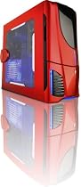 NZXT Apollo CS-NT-APOLLO-R SECC Steel Chassis ATX Mid Tower Computer Case (Red)