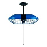 Westinghouse Garage Lighting Two-Light Twin Turbo Adjustable Pendant Fixture with Pull Chain, Nitro Blue #64788