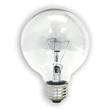 GE Lamps 26535 40-Watt G25 Crystal Clear Bulbs, 3-Pack