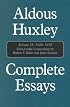Complete Essays, Vol. 2: 1926-1929