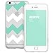 ESR iPhone 6 Plus, iPhone 6 Plus Case, Hybrid Case [One Piece] Soft TPU Bumper +Hard PC Back Cover Protective Case [Slim Fit ] for 5.5 inches iPhone 6s Plus /6 Plus (Mint Green Chevron)