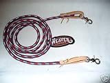 Weaver horse roper barrel reins red white blue tack