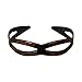 1 Inch Hard Headband Chain Design Plastic Hair Band with Teeth