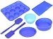 from PinkWebShop Silicone Bakeware Baking Set 12pcs - Blue