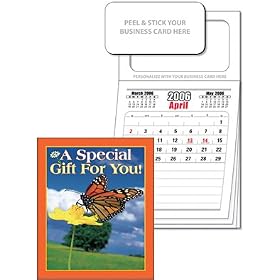 Magnetic Business Card Calendar Pad April 2006 Start 300-Pack