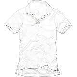 Herren Kurzarm POLOSHIRT, WEISS - 