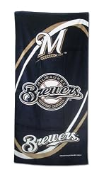 Milwaukee Brewers Fiber Reactive Pool/Beach/Bath Towel (Team Color)