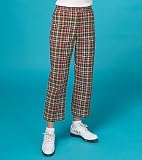 Petite Plaid Audra Stretch Ankle Pants