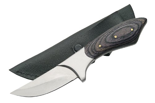 SZCO Supplies Black Color Wood Handle Skinning Knife SZCO Supplies Black Color Wood Handle Skinning Knife Hunting Knives