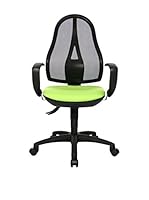 Topstar Silla Giratoria Oficina Open Point Sy Inkl. Feste Apoyabrazos (Verde Manzana)