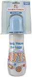8 oz. Printed Bulb Bottle (silicone nipple), Blue