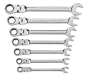 GearWrench 9900 7 Piece Flex-Head Combination Ratcheting Wrench Set Metric