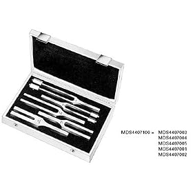 Tuning Forks, Hartmann Set - Includes MDS4407001, MDS4407002, MDS4407003, MDS4407004, MDS4407005 - 1 Each - Model MDS4407100