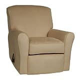 Suede Glider Recliner - Tan