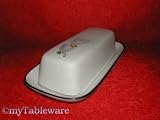 NORITAKE WINTERROSE 8590 BUTTER DISH