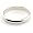 14K White Gold Wedding Bands 3mm half round, 6.25