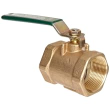 Milwaukee Valve BB2-100 Series Bronze Butterfly Valve, Unibody, Stainless Steel 304 Disc, Lever Handle, NPT Female