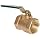 Milwaukee Valve BB2-100 Series Bronze Butterfly Valve, Unibody, Stainless Steel 304 Disc, Lever Handle, NPT Female