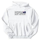 Sweatshirt White Elegant Flag  Saint Anthony  Montserrat City