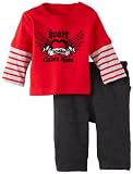 Calvin Klein Baby-boys Newborn Twofer Long Sleeve Tee Heathered and Pants