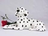Dalmatian Cremation Pet Urn for secure installation of your beloved pet's ashes indoors or outdoors