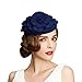 Lawliet Womens Dressy Fascinator Beret Wool Felt Pillbox Hat Wedding Occasion Headpiece A083