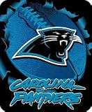 NFL Royal Plush Raschel 50x60 Blanket - Carolina Panthers